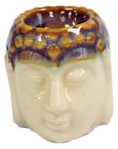 Buddha fej aromalámpa 8,5 cm - Fehér