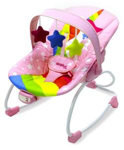 Asalvo Evolutive zenélő-rezgő pihenőszék 0-18 kg - Unicorn Pink