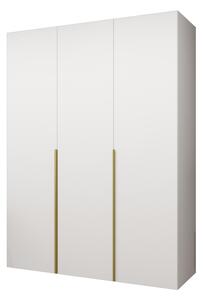 Ruhásszekrény 150 cm Alice 1 (fehér + arany)