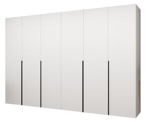 Ruhásszekrény 300 cm Alice 1 (fehér + fekete)