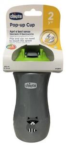 Chicco Kids Pop-Up 350ml szívószálas kulacs 2év+ Zöld