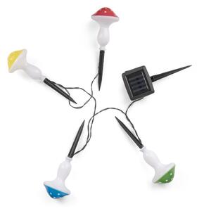 Entac Kerti Szolár Fényfüzér, Gomba, 20cm, 4db leszúrható LED, 4 színben