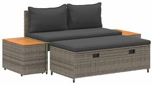 VidaXL Kültéri kanapé szett 4 -Seater 4 pcs 55 x 30 x 39 cm