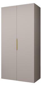 Ruhásszekrény 100 cm Mirabella 1 (kasmír + arany)