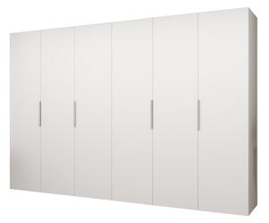 Ruhásszekrény 300 cm Mirabella 1 (fehér + kasmír)