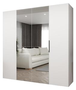 Ruhásszekrény 200 cm Mirabella 2 (fehér + fekete)