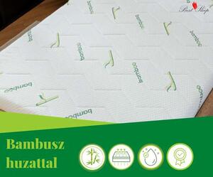 Szuperortopéd matrac, Bestsleep, Bamboo DoubleSide Base, 90x200x18 cm, poliuretán hab, hipoallergén, megfordítható, kemény, levehető bambusz huzat