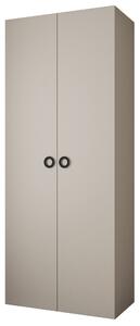 Ruhásszekrény 100 cm Carmela 40-1 (kasmír + fekete)