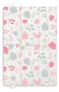 Pelenkázó alátét utazáshoz Floral szürke/rózsaszín