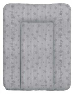 Puha pelenkázó lap 50*70 cm Denim Style - Stars grey