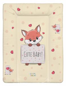Babastar puha pelenkázó lap 50*70 cm - Barack szívecskés róka