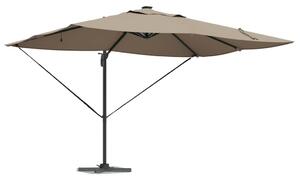 Konzolos Roma Napernyő LED-del Taupe 352x251x265 cm Alumínium