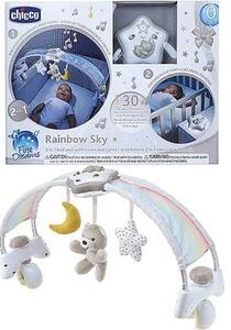 Chicco Rainbow Sky kiságy játékhíd és éjszakai fény elemes 0+ neutral