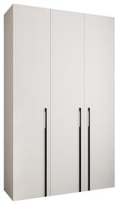Ruhásszekrény 150 cm Carmela 40-3 (fehér + fekete)