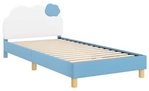 VidaXL Gyerekágy kerettel fejtámlával Kék 90 x 200 cm PU