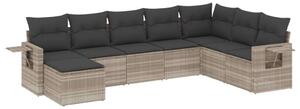 VidaXL Polyrattan Kerti Ülőgarnitúra - 8 részes