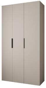 Ruhásszekrény 130 cm Carmela 40-4 (kasmír + fekete)