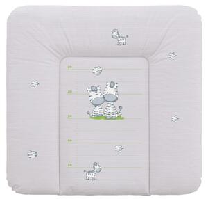 Ceba Baby puha pelenkázó lap 75*72 cm - szürke zebra