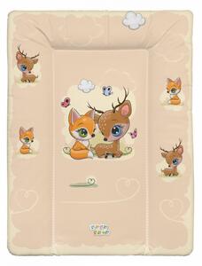Babastar puha pelenkázó lap 50*70 cm - Beige őzike & róka