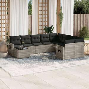 VidaXL Polyrattan Kerti Ülőgarnitúra - 10 részes