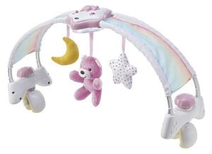Chicco Rainbow Sky kiságy játékhíd és éjszakai fény elemes 0+ rózsaszín