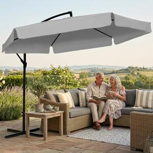GardenLine dönthető napernyő védőhuzattal 3m - Szürke