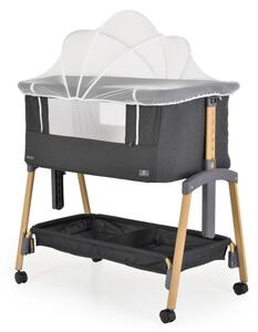 Cangaroo Adoro babaöböl és babaágy szúnyoghálóval - Fekete