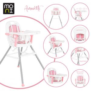 Moni Amaretti 3in1 etetőszék - Rózsaszín