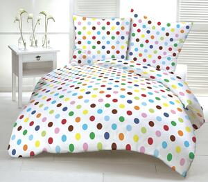 Rainbow krepp ágynemű TiaHome - 1x Párna 90x70cm, 1x Paplan 140x200cm