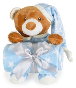 Cangaroo Addie bear babatakaró 75x90 cm - kék