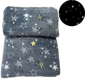 Világító takaró Stars szürke 200x230cm TiaHome