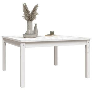 VidaXL fehér tömör fenyőfa kerti asztal 82,5x82,5x45 cm