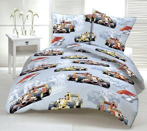 Pamut ágynemű Formula TiaHome - 1x Párna 90x70cm, 1x Paplan 140x200cm
