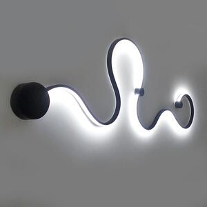 Tharos Kreatív Fali Lámpa 120x33cm Fekete Hideg Fehér Színhőmérséklettel