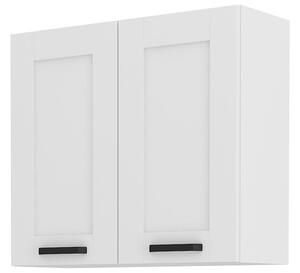 Felső konyhaszekrény Lucid 80 G 72 2F (fehér + fehér)