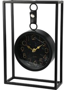 Alamino fém asztali óra fekete, 20 x 7,5 x 30 cm