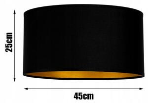 Glimex Abazur állólámpa fekete arany 1xE27 (GA0014)