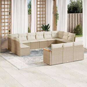 VidaXL Polyrattan Kerti Ülőgarnitúra - 13 részes - Bézs