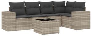 VidaXL Polyrattan Kerti Ülőgarnitúra - 6 részes