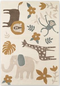 Krémszínű gyerek szőnyeg 160x235 cm Animal Safari – Hanse Home