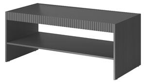 Dohányzóasztal Charlotte J102Antracit, Fekete, 51x57x120cm, Laminált forgácslap, Sarok