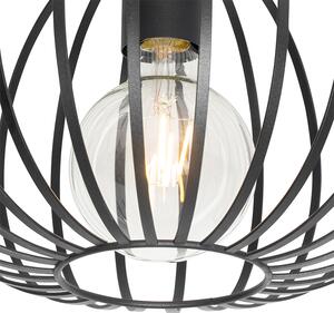 Design mennyezeti lámpa fekete 30 cm - Johanna