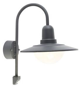 Modern kültéri fali lámpa sötétszürke IP44 mozgásérzékelő - Herman