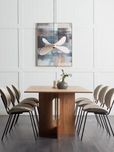 Világos faszínű étkezőasztal 200 x 100 cm CORAIL