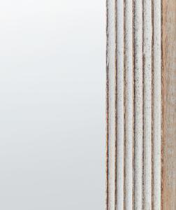 Törtfehér fa falitükör 65 x 107 cm CHANDON