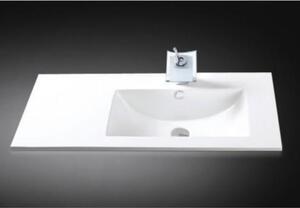 AREZZO Design Texas 90 cm széles beépíthető jobbos porcelán mosdó