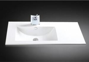 AREZZO Design Texas 90 cm széles beépíthető balos porcelán mosdó