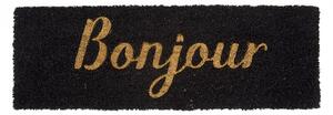 Doormat lábtörlő Bonjour felirattal fekete, arany