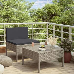 VidaXL Polyrattan Kerti Bútorszett - 2 részes