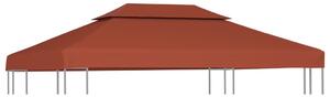 Terrakotta kétszintes pavilon tetőponyva 310 g/m² 4 x 3 m